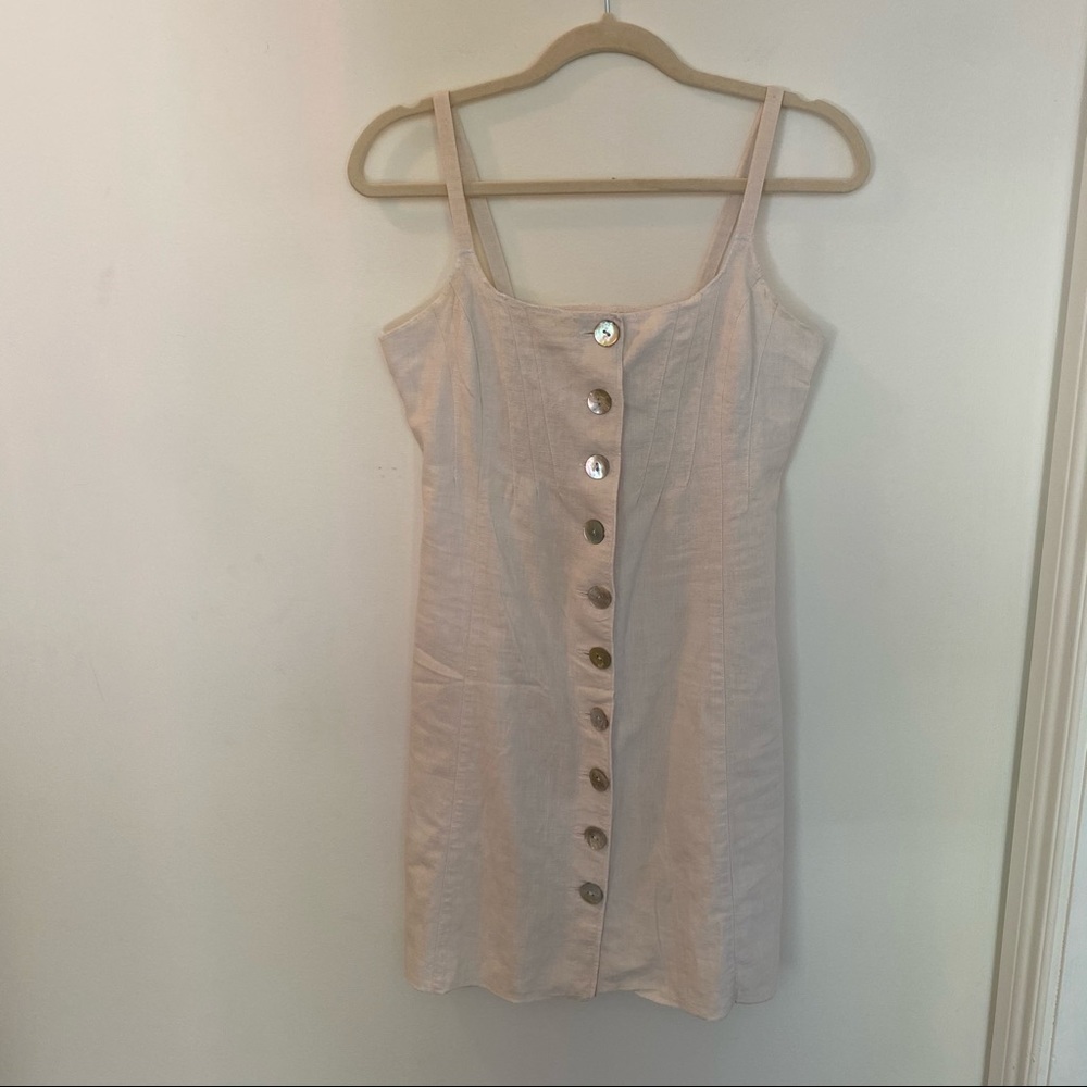 Sold Linen Blend Dress